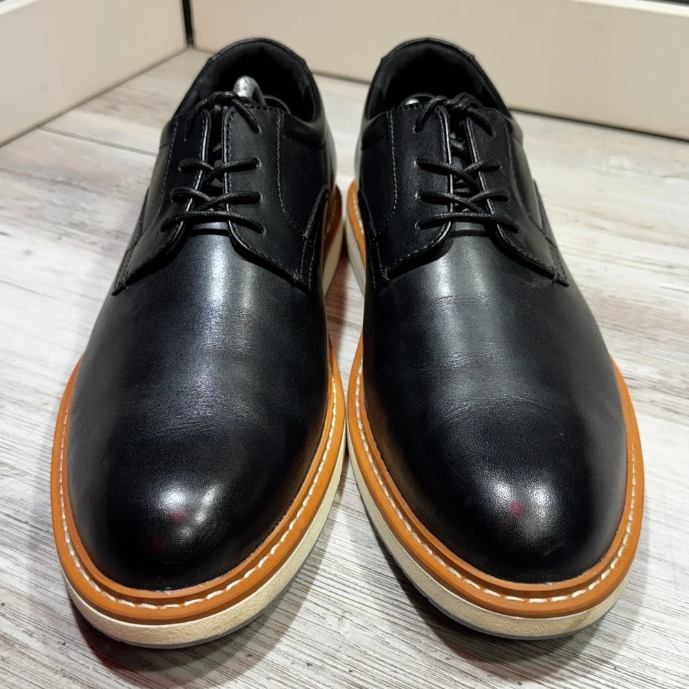 Nordstrom Rack Sven Plain Toe Derby Men's Shoes Black Sz 11.5M